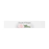 Elegante Blush Roze Rose Eenvoudige Glam Bruiloft Uitnodigingen Wikkel (Vlak)