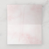 Elegante Blush Roze Waterverf Wedding Place Cards (Binnenkant ongevouwen)