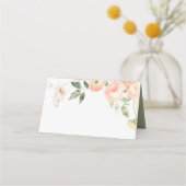 Elegante Blush & Sage Groene Bloemen Huwelijk (Voorkant)