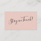 Elégante, Blush Typographie Carte "We have Moved" (Dos)