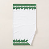 Elegante Bodhi bladeren op wit Bad Handdoek (Handdoek)