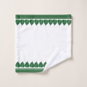 Elegante Bodhi bladeren op wit Bad Handdoek (Wasdoekje)