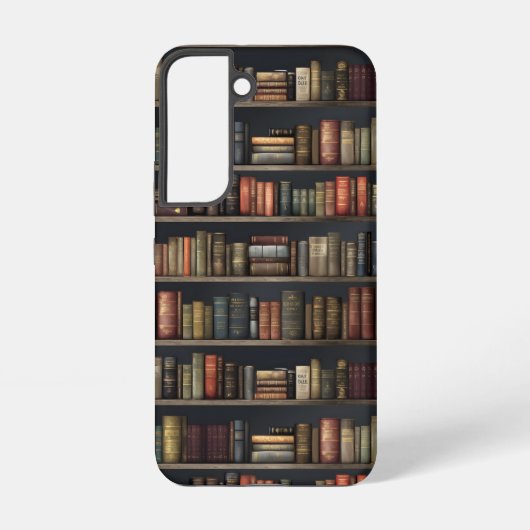Elegante  boekenplank – Dark Academia Gift Samsung Galaxy Hoesje (Achterkant)