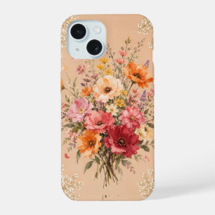 Elegante boeket wilde bloemen bloem telefoonhoesje iPhone 15 hoesje