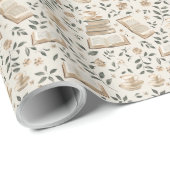 Elegante boekliefhebbers verpakken papier (Rol Hoek)