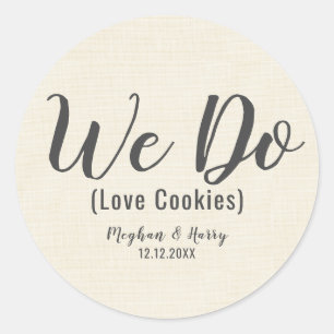 Elegante boerlap We houden wel van koekjes Ronde Sticker