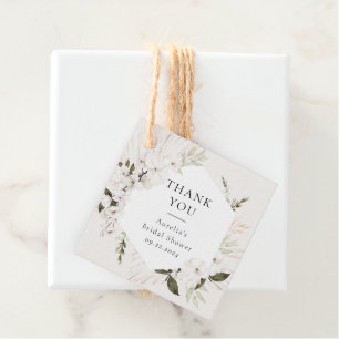 Elegante Boheemse Bloem Favor Tags Bedankjes Labels