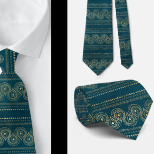 Elegante Boheemse Boho Abstract Teal Das