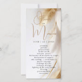 Elegante Boheemse Gouden Pampas (Voorkant)