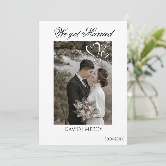 Elegante Boho Aankondiging (Staand voorkant)