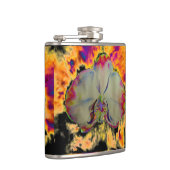 Elegante boho abstracte waterverf orchidee schilde heupfles (Rechts)