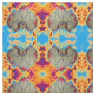 Elegante boho abstracte waterverf orchidee schilde stof