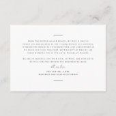 Elegante Boho Arch Modern Ampersand Bruiloft Bedankkaart (Achterkant)