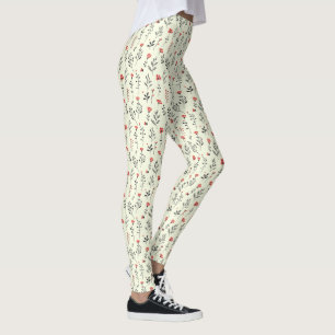 Elegante Boho Bloem – Eenvoudig Wilde Bloem Motief Leggings