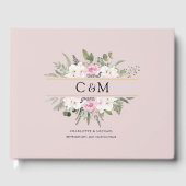 Elegante Boho Bloem Gastenboek (Voorkant)