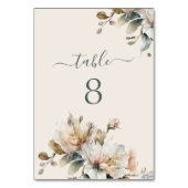 Elegante Boho  Bloemenbruiloft Kaart (Voorkant)