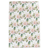 Elegante boho blush roze rozen groen goud medium cadeauzakje (Voorkant)