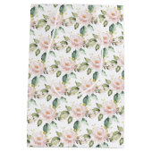 Elegante boho blush roze rozen groen goud medium cadeauzakje (Achterkant)