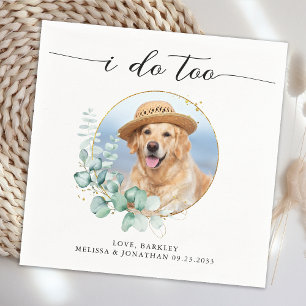 Elegante Boho Chic Ik doe te huisdier hond foto br Servet