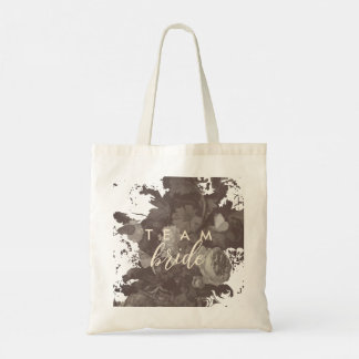 Elegante Boho Chic Typografie Bruiloftsshower Tote Bag