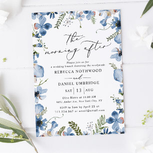 Elegante Boho chique ochtend na bruiloft brunch Kaart