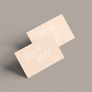 Elegante Boho Creamy – trendy chique esthetiek Visitekaartje