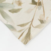 Elegante Boho esdoorn laat bloemmotief Fleece Deken (Hoek)