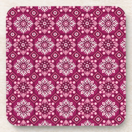 Elegante Boho Floral Pattern Onderzetters - Set va