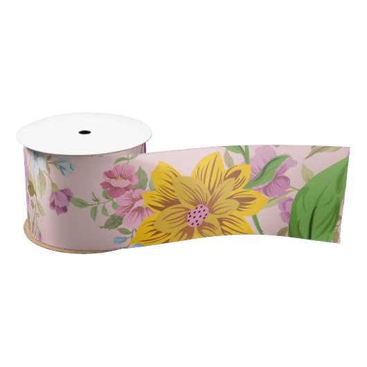 Elegante Boho Floral Wildflower Lint (Spoel)