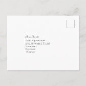 Elegante Boho Florals Eucalyptus Bruiloft RSVP Briefkaart (Achterkant)