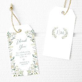 Elegante Boho groen bruiloft dank u cadeau Label Cadeaulabel