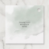 Elegante Boho groen eucalyptus bruiloft Bedankjes Labels (Achterkant)