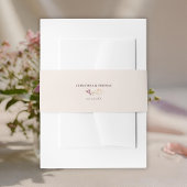 Elegante Boho Herfst Wildflowers Wedding Uitnodigingen Wikkel