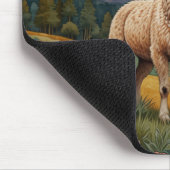 Elegante boho llama alpaca landschap muismat (Hoek)