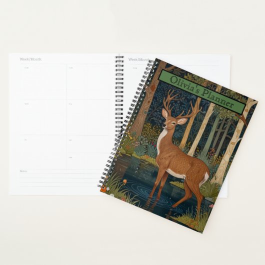 Elegante boho rustieke bos herten planner (Display)