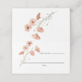 Elegante Boho Sinaasappel Poppy Flower bruiloft (Buitenkant ongevouwen)