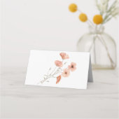 Elegante Boho Sinaasappel Poppy Flower bruiloft (Achterkant)