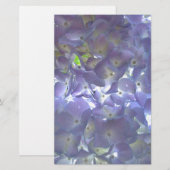 Elegante boho stoffige lichte paarse bloemen briefpapier (Voorkant / Achterkant)