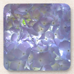 Elegante boho stoffige lichte paarse bloemen onderzetter