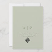 Elegante Boho Tropisch Gedroogde Bloemen Arch QR C Save The Date (Achterkant)