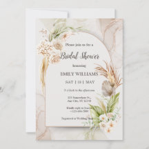 Elegante Boho Tropische Pampagras Bruiloft Feest
