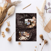 "Elegante Boho uitnodigingen Versierd met Gold Sta