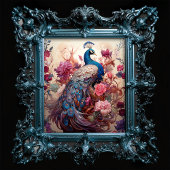 Elegante  Boho Victoriaans Decoupage Peacock Tissuepapier