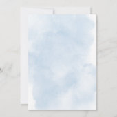 Elegante Boho Waterverf Coral Beach bruiloft Kaart (Achterkant)