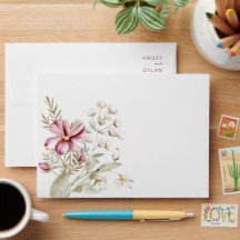 Elegante Boho Waterverf Wildflower