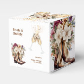 Elegante Boho Western Cowboy Bruiloftsfeest Bedankdoosjes (Voorkant Zijde)