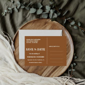 Elegante Boho Western Cowboy Trouwdag Opslaan datu Kaart