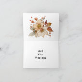 Elegante Boho Wilde Bloem Waterverf Bloemstuk Kaart (Binnen)