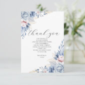 Elegante Boho Wildflower Baby shower Bedankt (Staand voorkant)