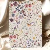 Elegante Boho Wildflower Bloemen Bruiloft Kaart